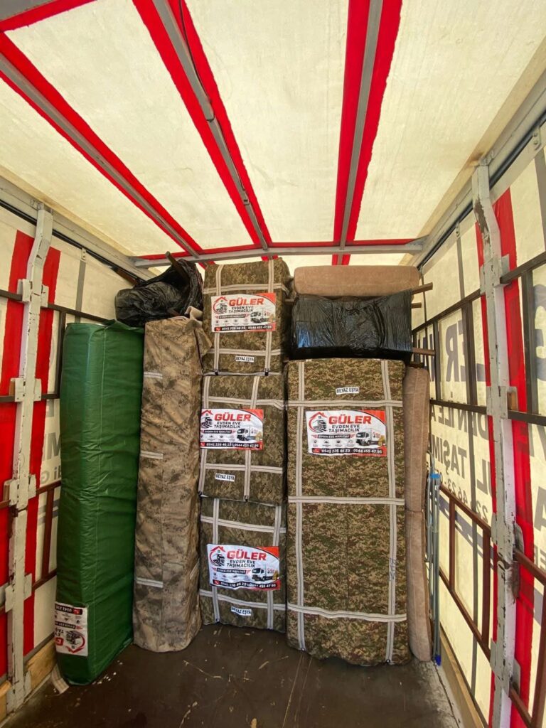 Güler Nakliyat araç içi yerleşim